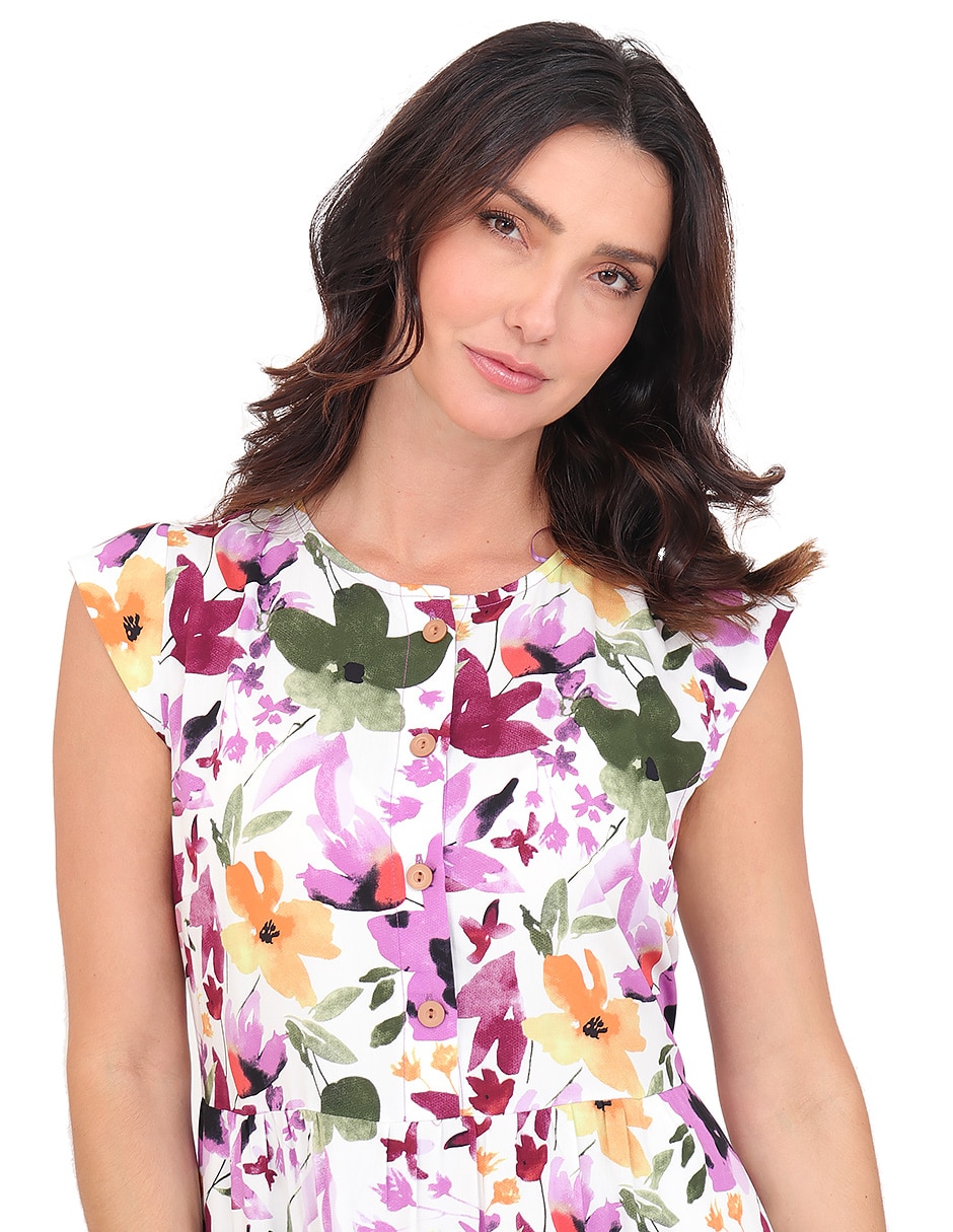 Vestido midi casual rue de la paix para mujer