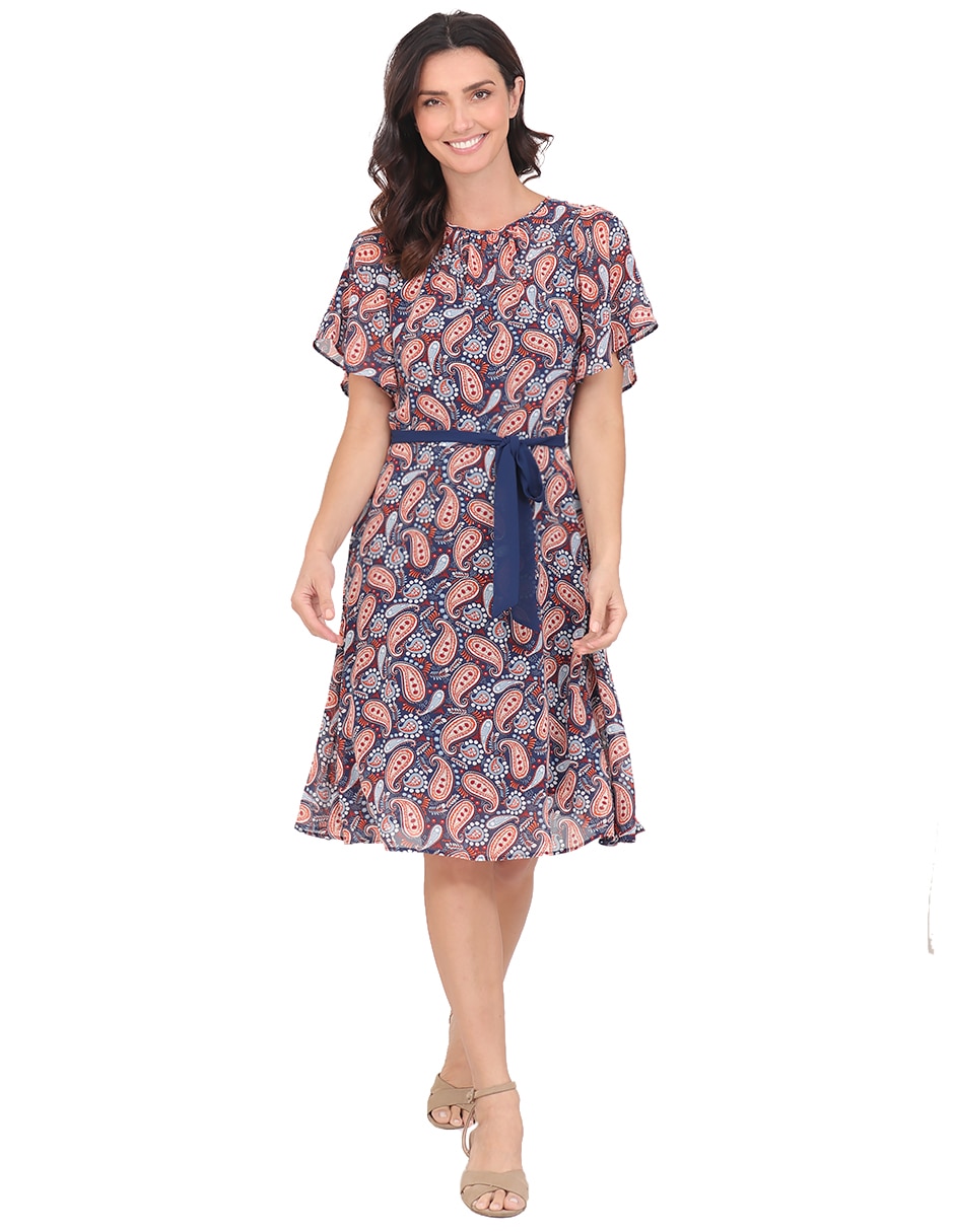 Vestido a la rodilla casual para mujer