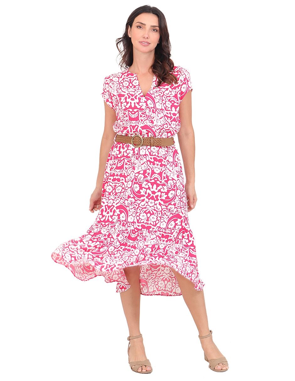 Vestido midi casual para mujer