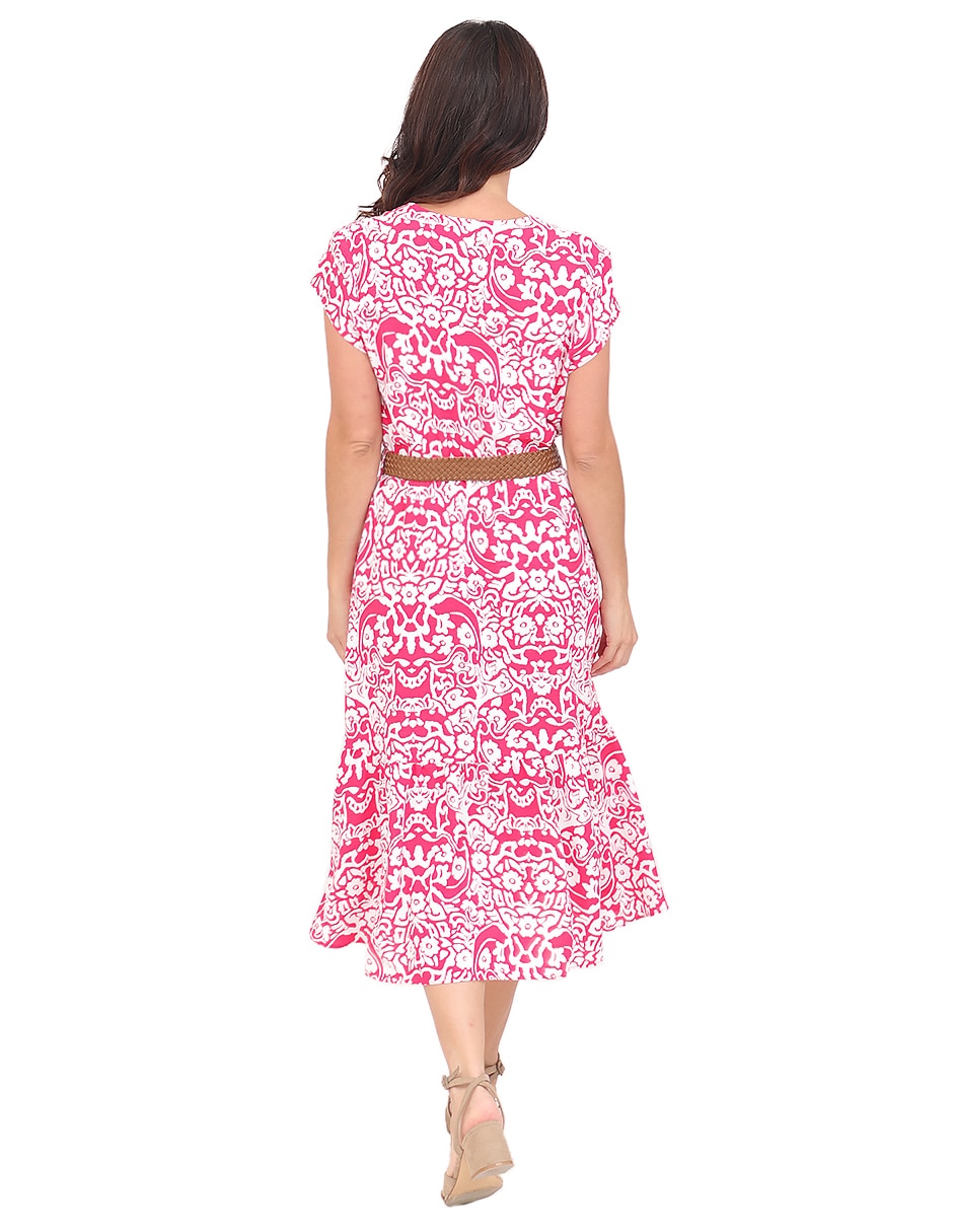 Vestido midi casual rue de la paix para mujer
