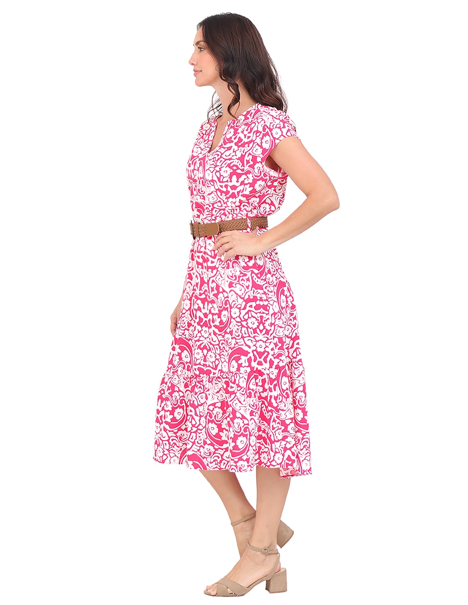 Vestido midi casual rue de la paix para mujer