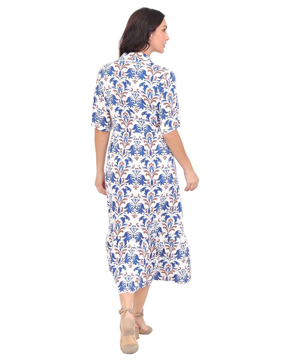 Vestido largo casual rue de la paix para mujer