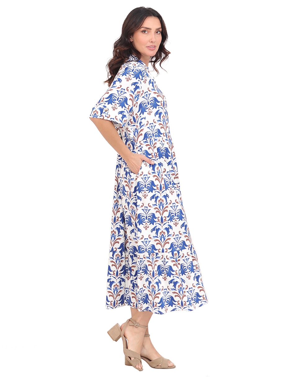 Vestido largo casual rue de la paix para mujer