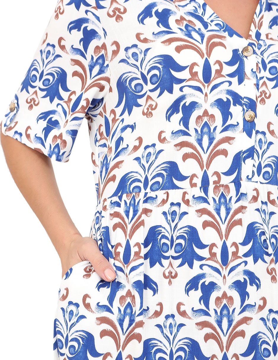 Vestido largo casual rue de la paix para mujer