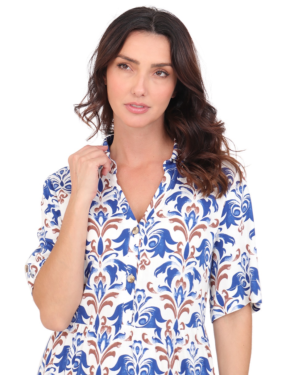 Vestido largo casual rue de la paix para mujer
