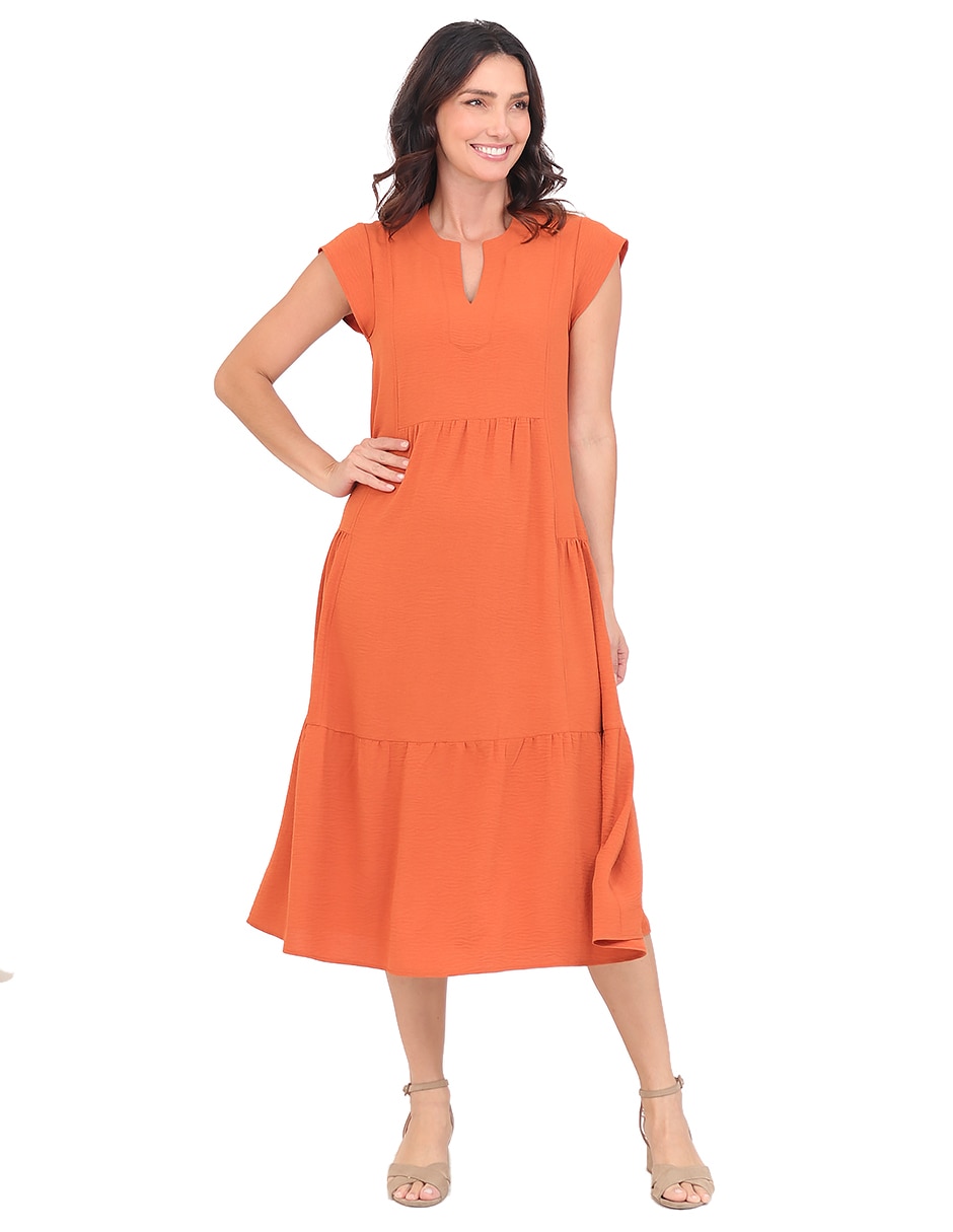 Vestido midi casual para mujer