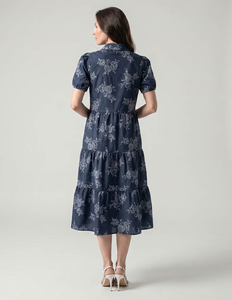 Vestido arriba rodilla casual para mujer 2
