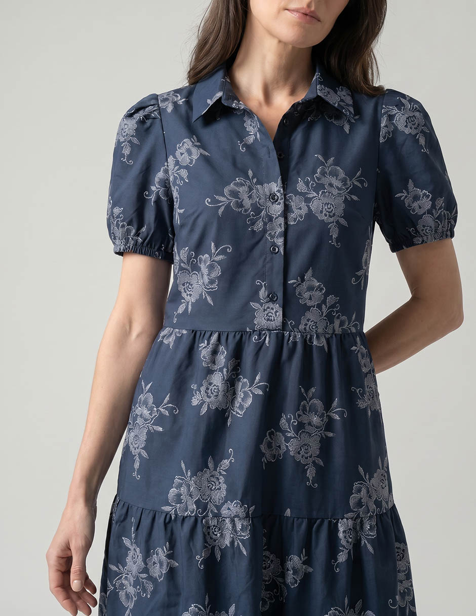Vestido arriba rodilla casual para mujer 3