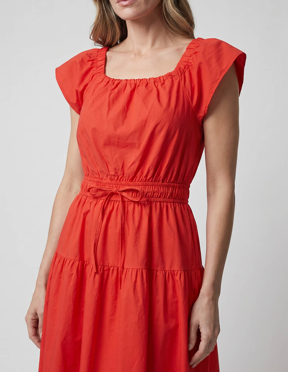 Vestido midi casual sandra drren para mujer 3
