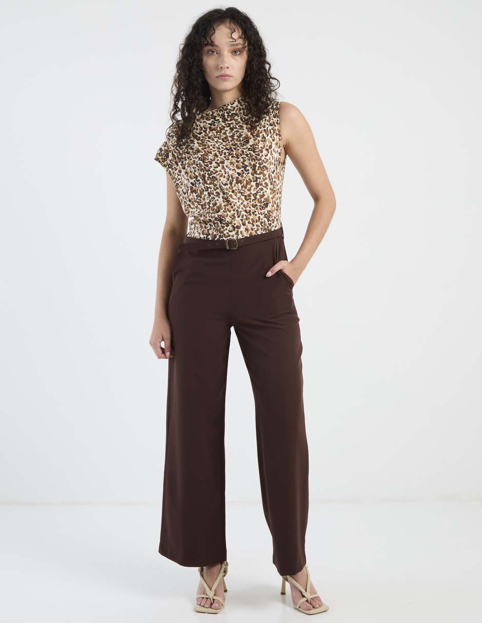 Jumpsuit Rue de la Paix casual estampado animal print para mujer