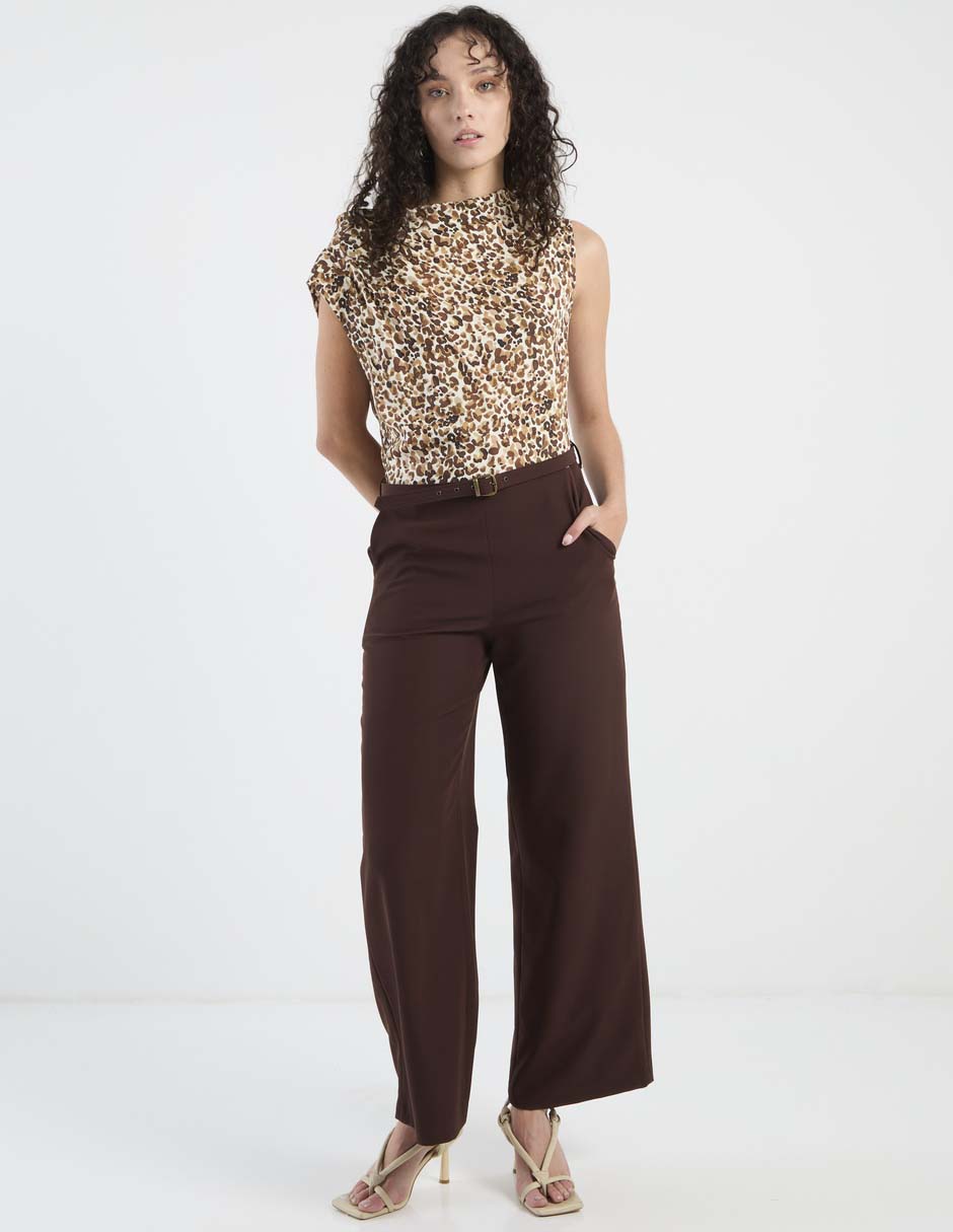 Jumpsuit Rue de la Paix casual estampado animal print para mujer