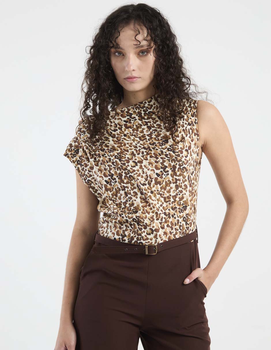 Jumpsuit Rue de la Paix casual estampado animal print para mujer