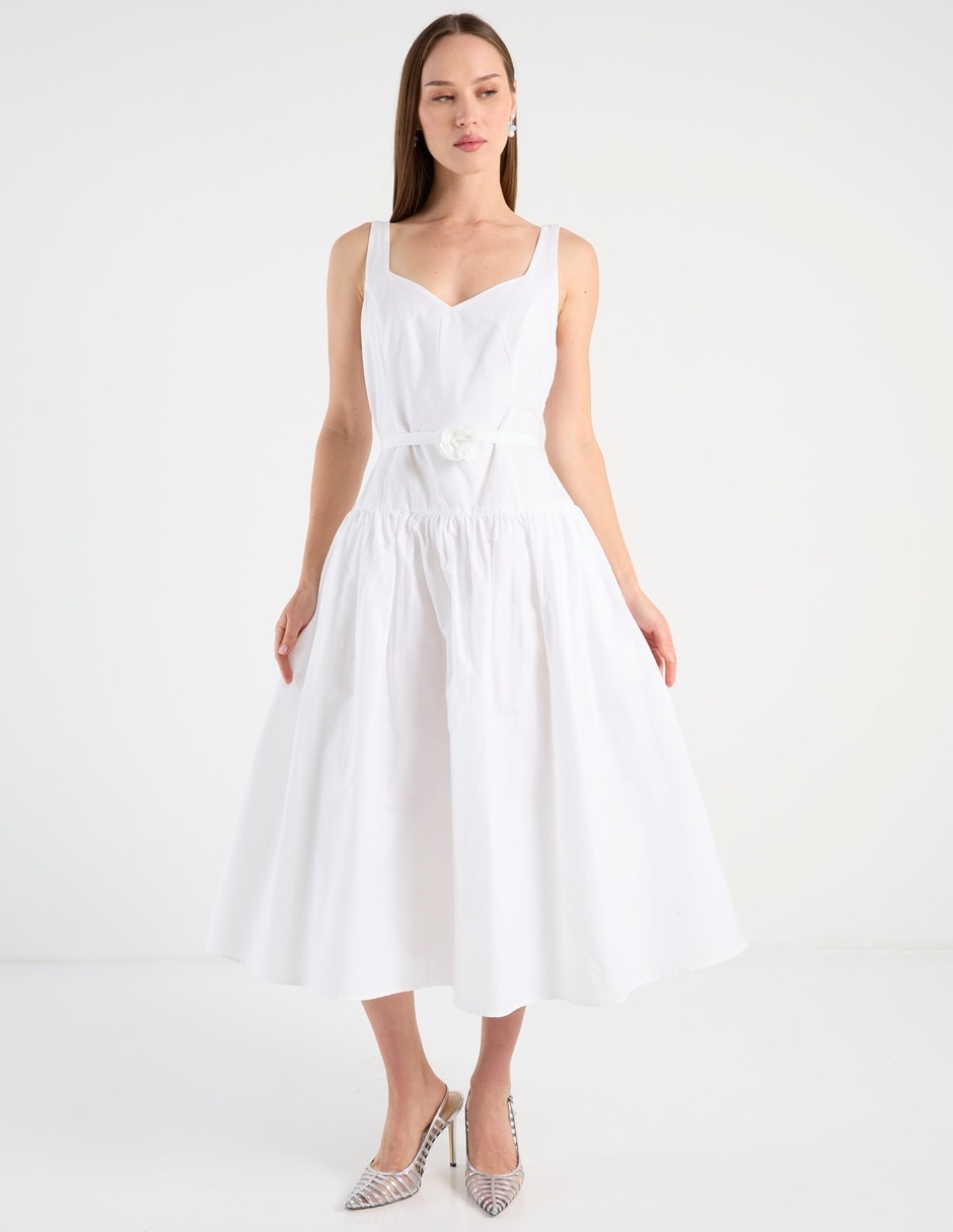 Vestido midi casual para mujer Vestido midi casual para mujer