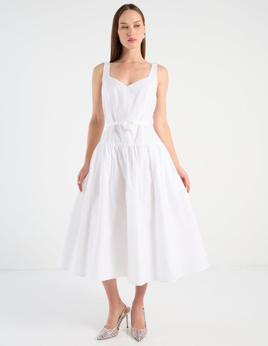 Vestido midi casual para mujer Vestido midi casual para mujer