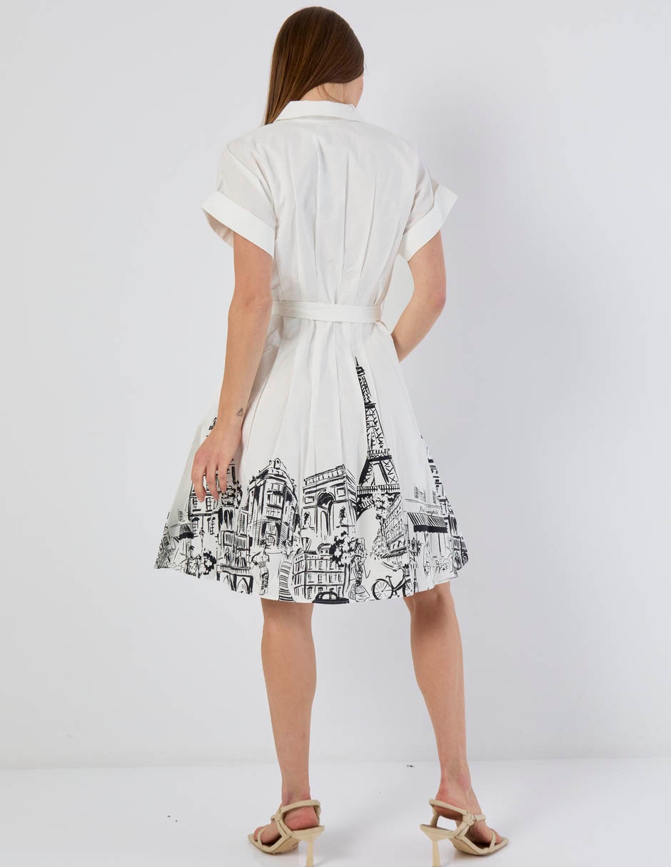 Vestido a la rodilla casual para mujer