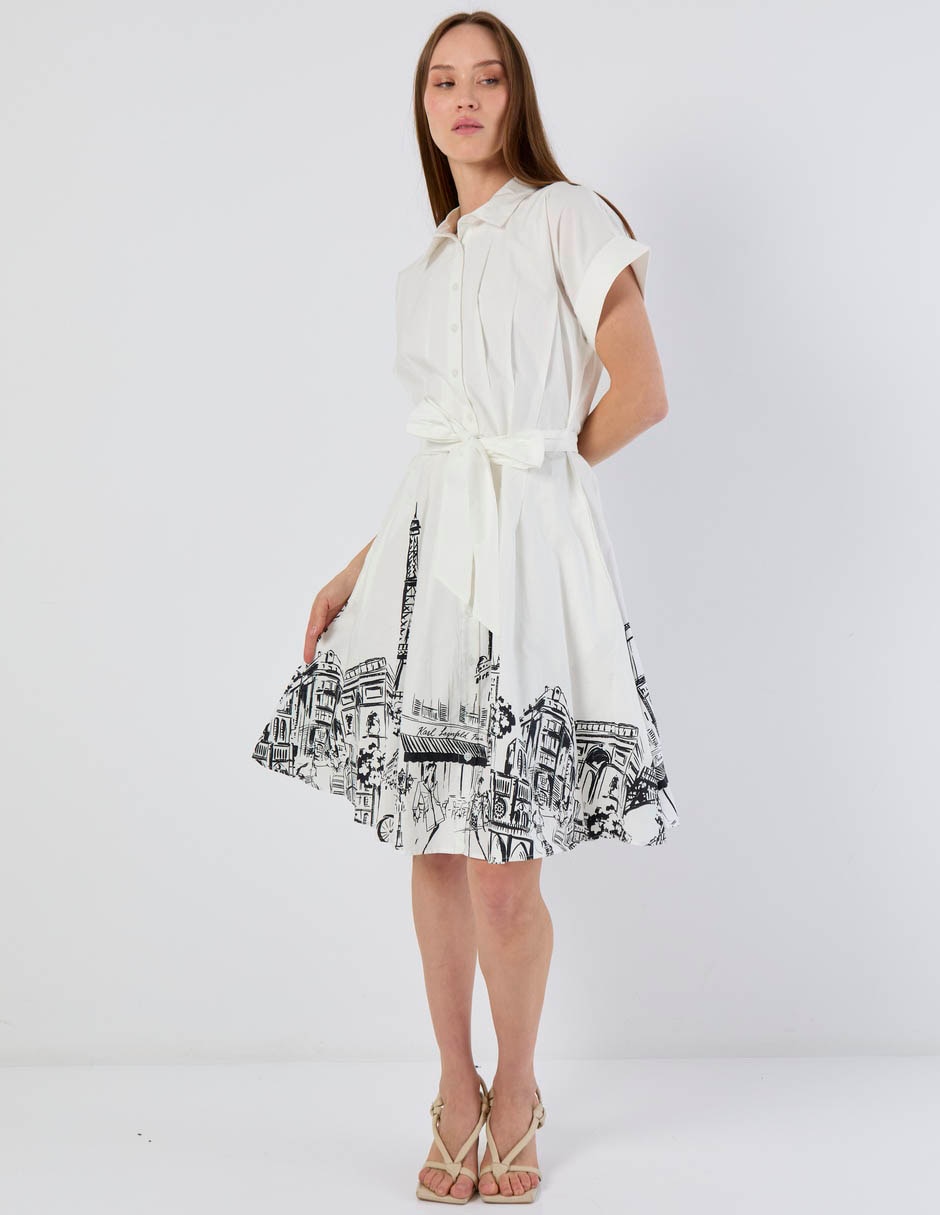 Vestido a la rodilla casual para mujer