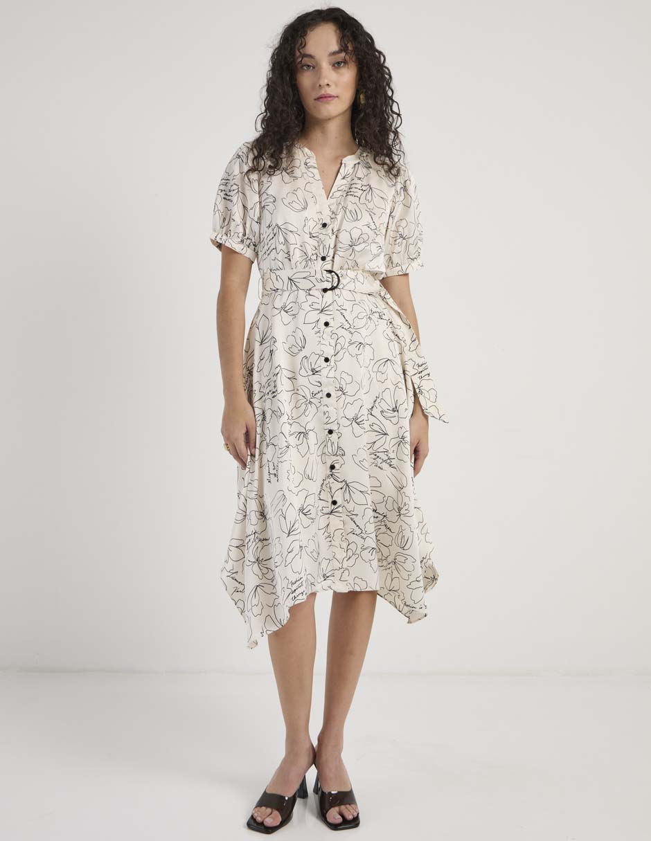Vestido midi casual para mujer Vestido midi casual para mujer