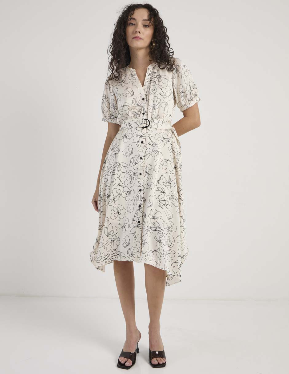 Vestido midi casual para mujer