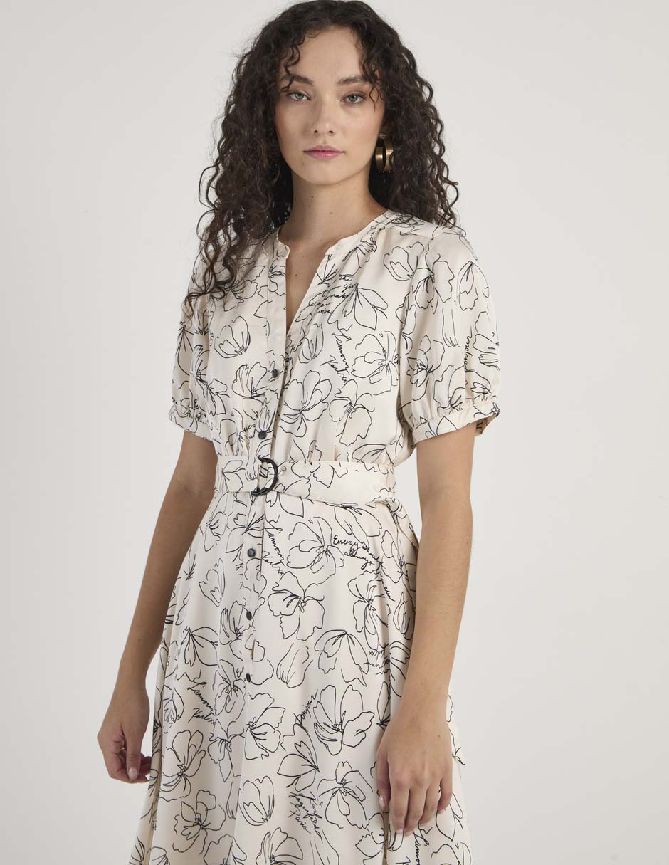 Vestido midi casual para mujer