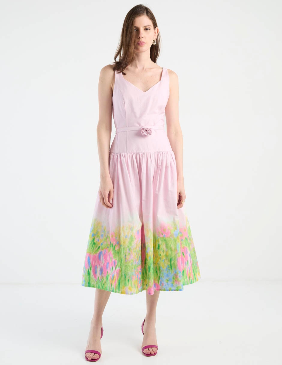 Vestido midi casual para mujer