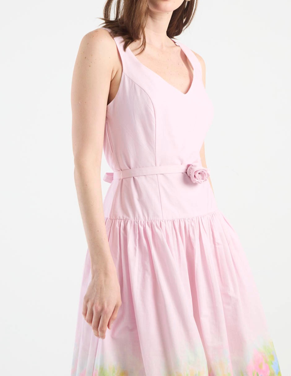 Vestido midi casual karl lagerfeld paris para mujer