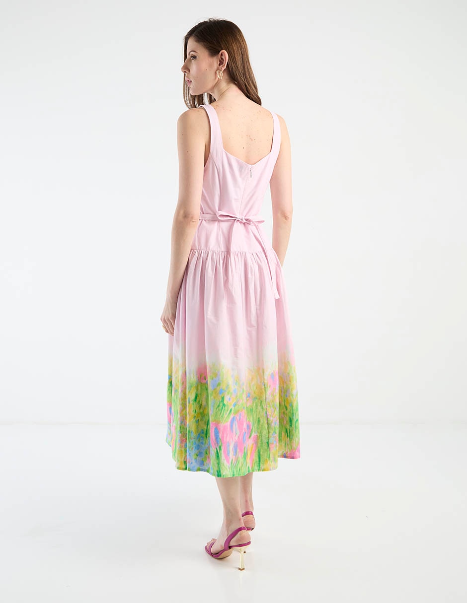 Vestido midi casual karl lagerfeld paris para mujer
