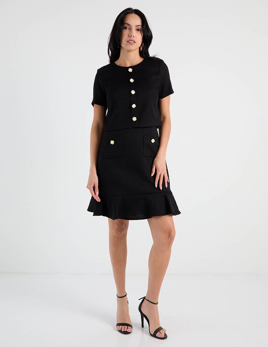 Vestido a la rodilla casual para mujer