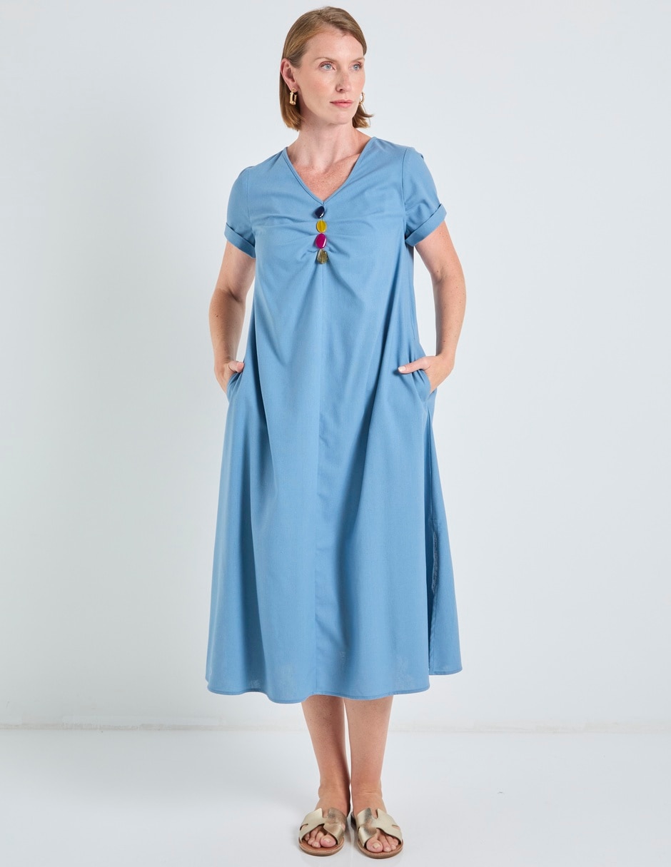 Vestido midi casual para mujer 4
