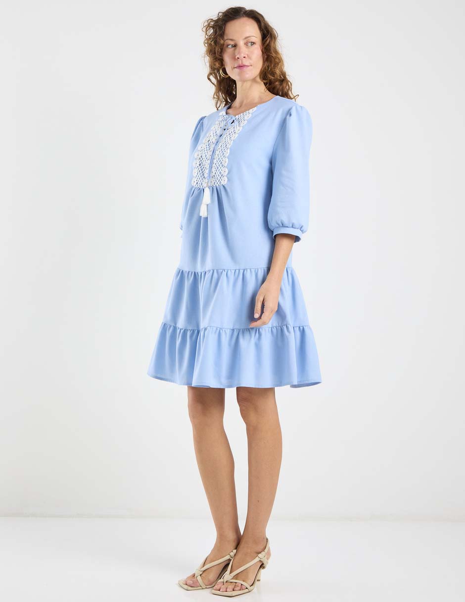 Vestido arriba rodilla casual para mujer 4