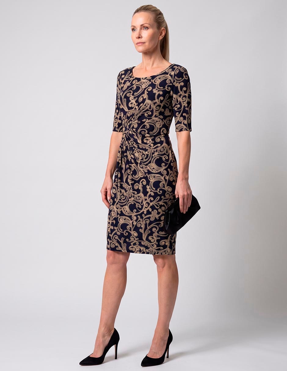 Vestido a la rodilla formal para mujer Vestido a la rodilla formal para mujer