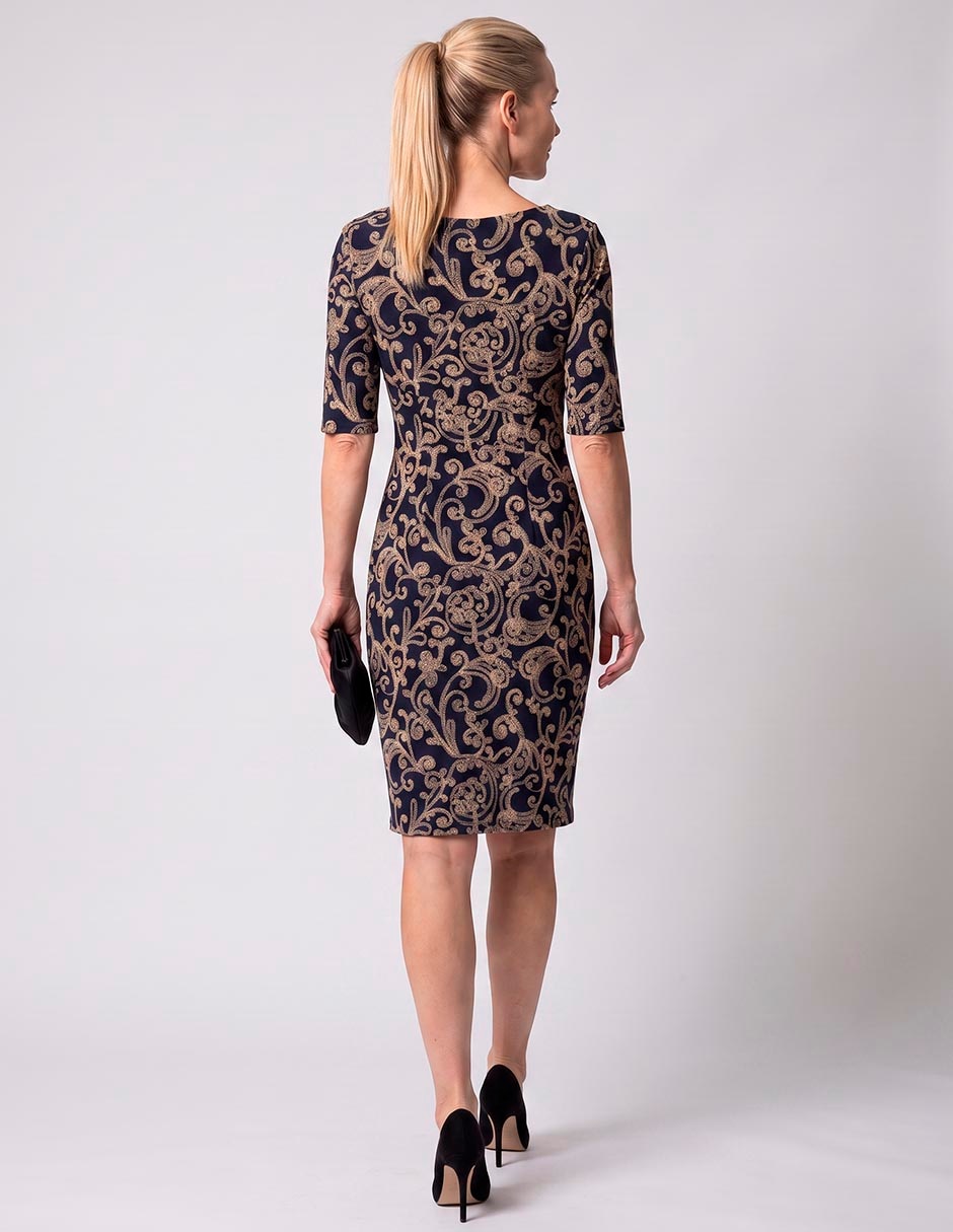 Vestido a la rodilla formal para mujer 2