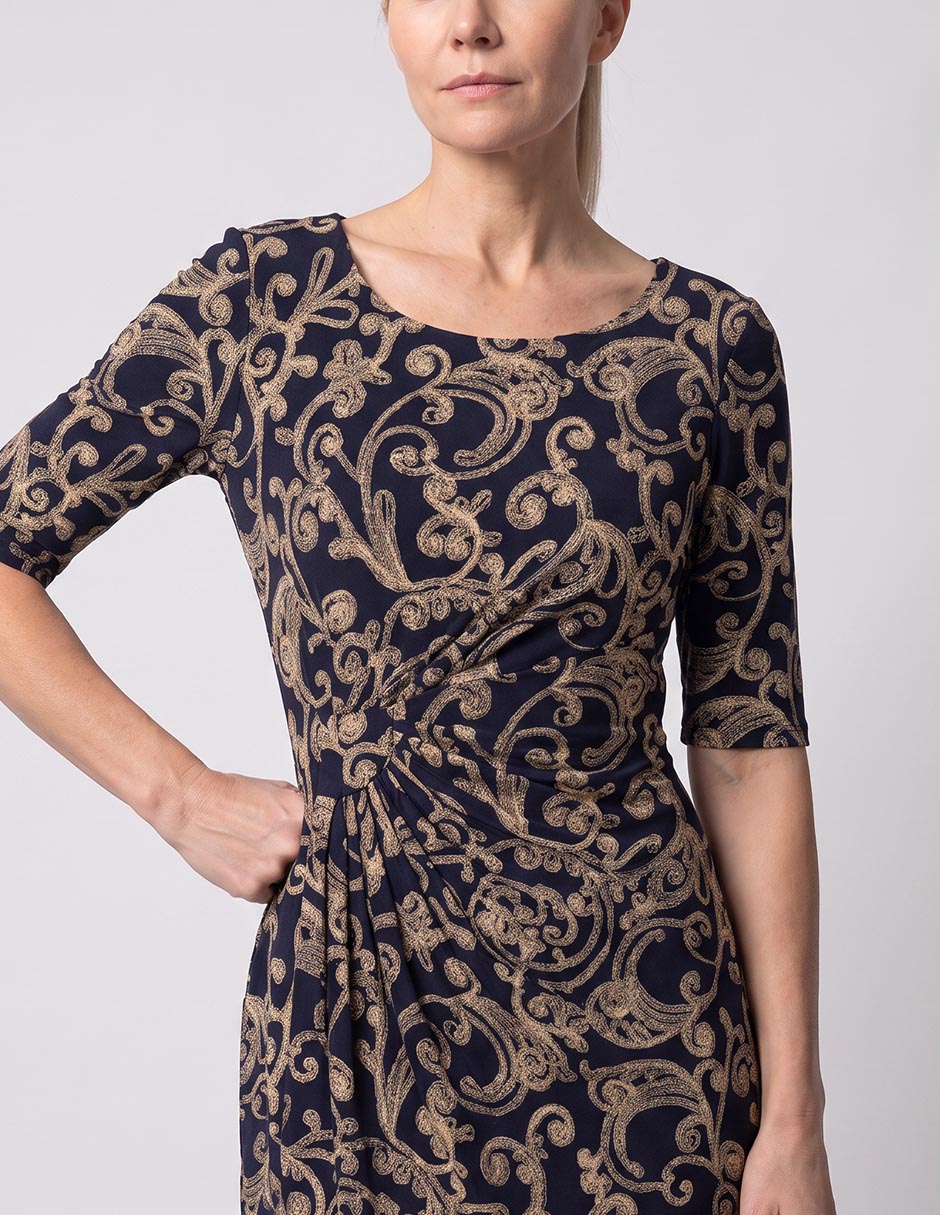 Vestido a la rodilla formal para mujer 3