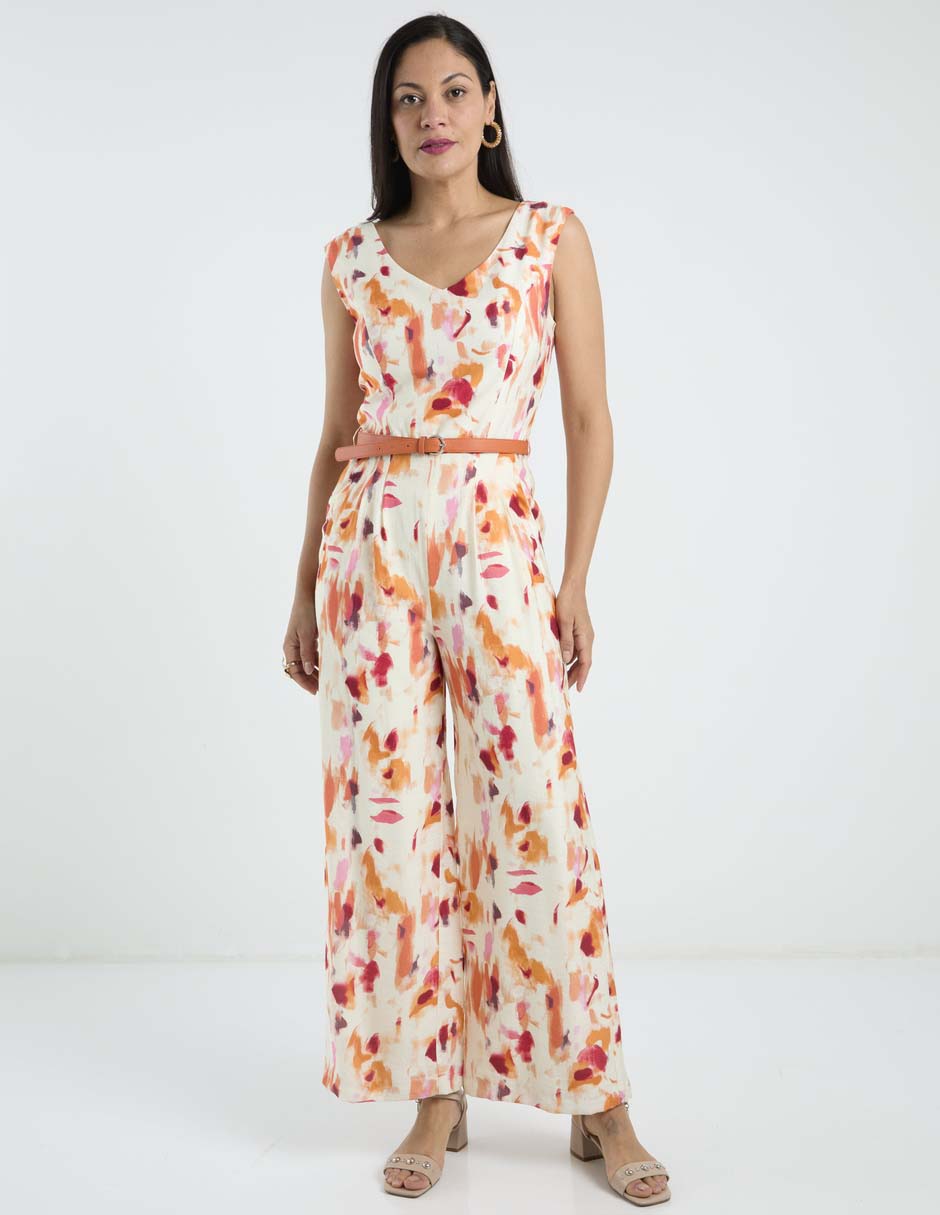 Jumpsuit estampado floral para mujer 1