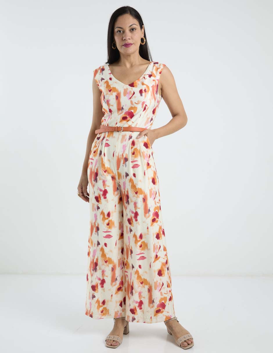 Jumpsuit estampado floral para mujer 7