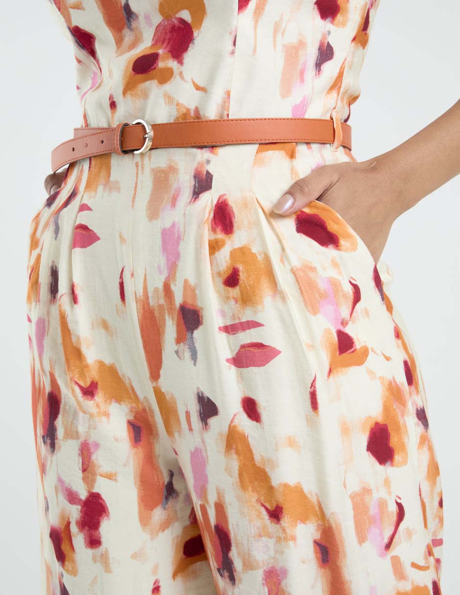 Jumpsuit estampado floral para mujer 9