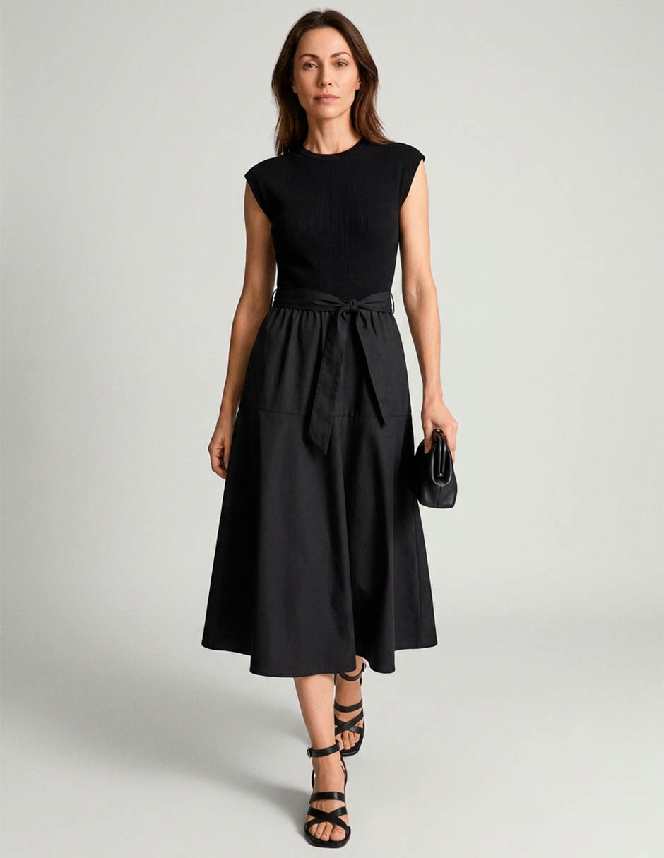 Vestido midi casual para mujer