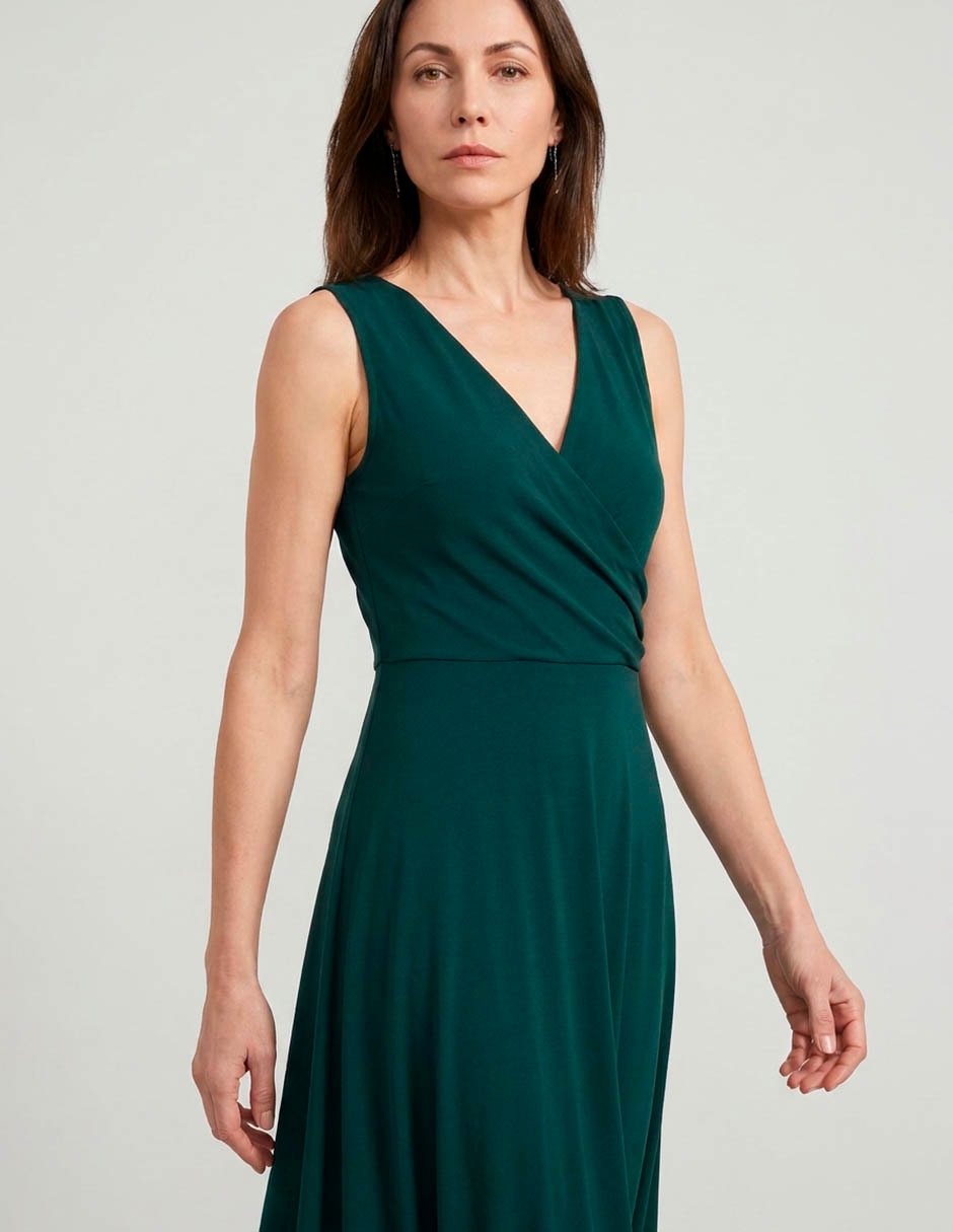 Vestido largo de fiesta escote V 3
