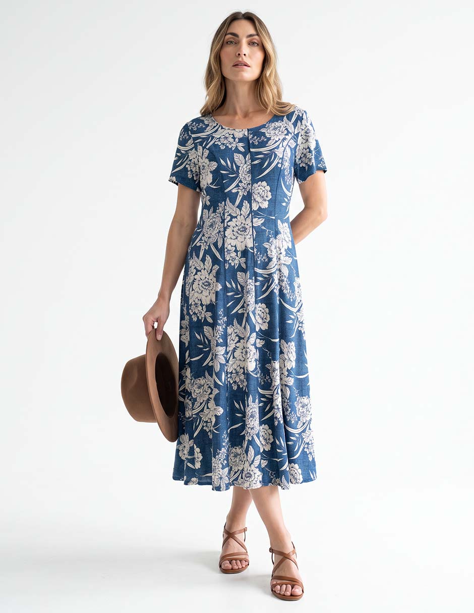 Vestido midi casual para mujer