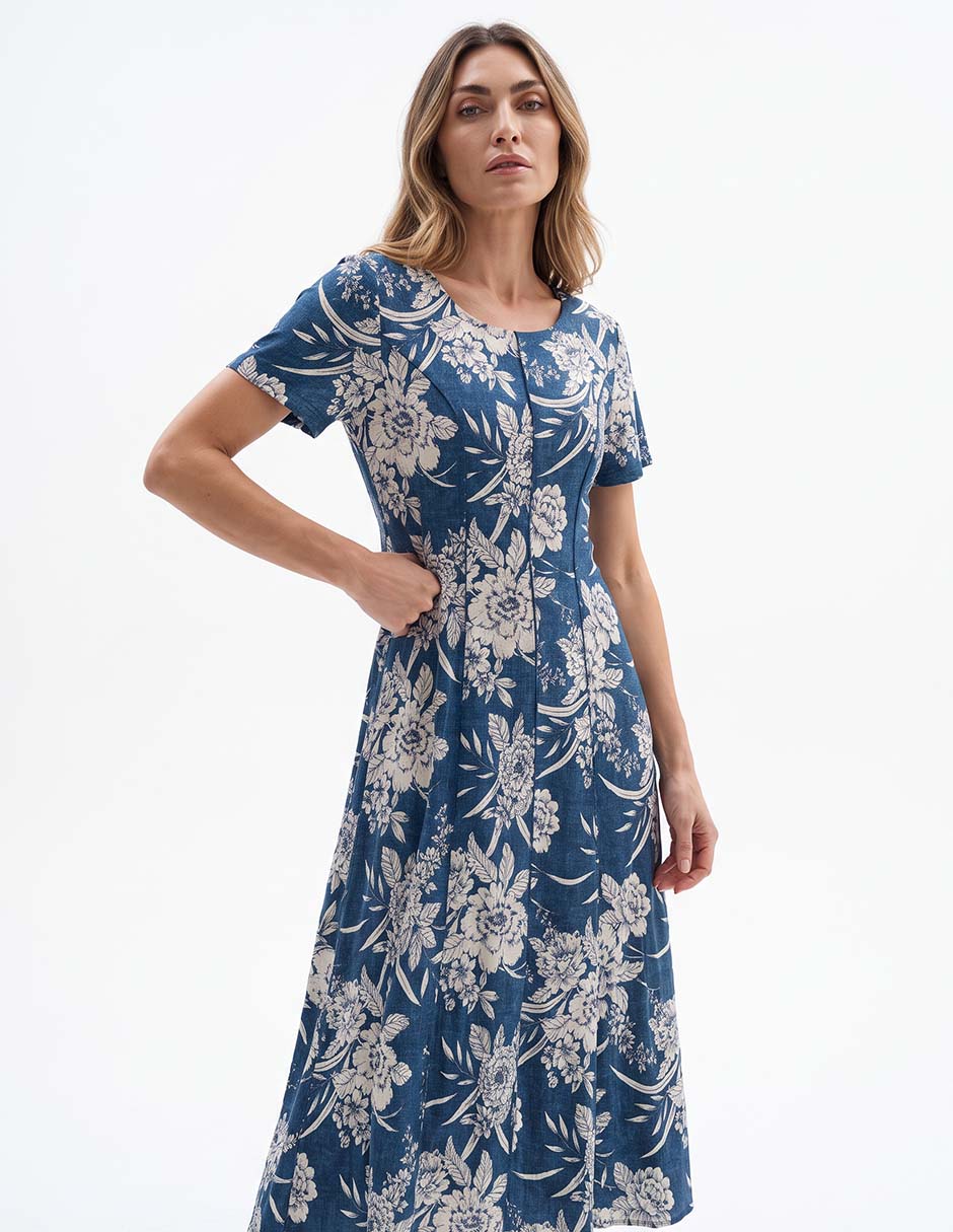 Vestido midi casual para mujer