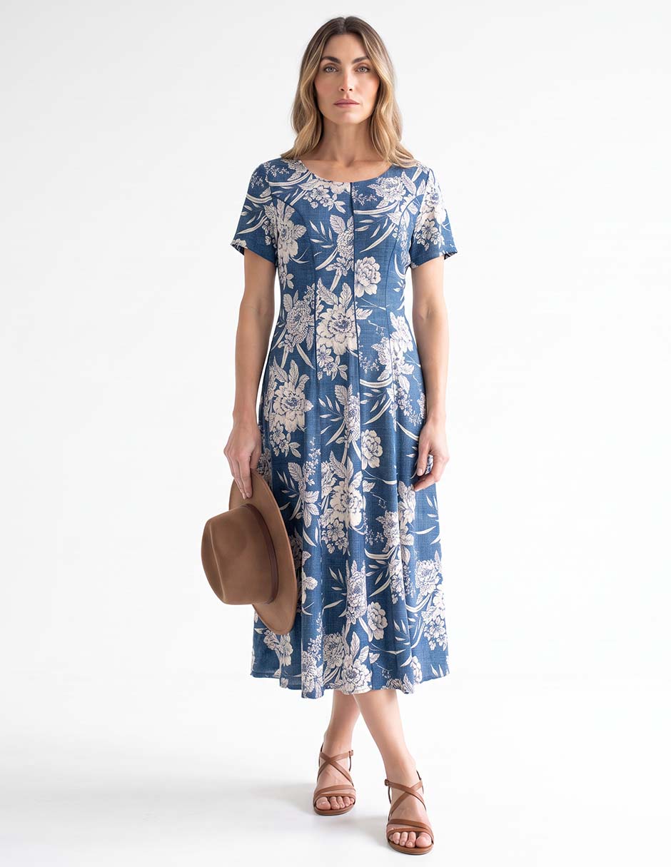 Vestido midi casual para mujer