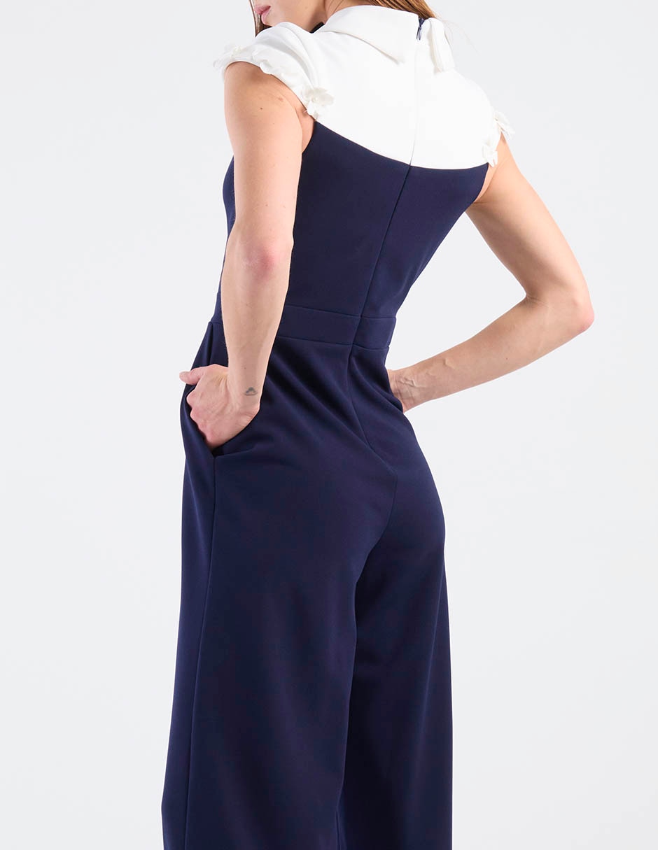 Jumpsuit rue de la paix formal estampado bloques de color para mujer