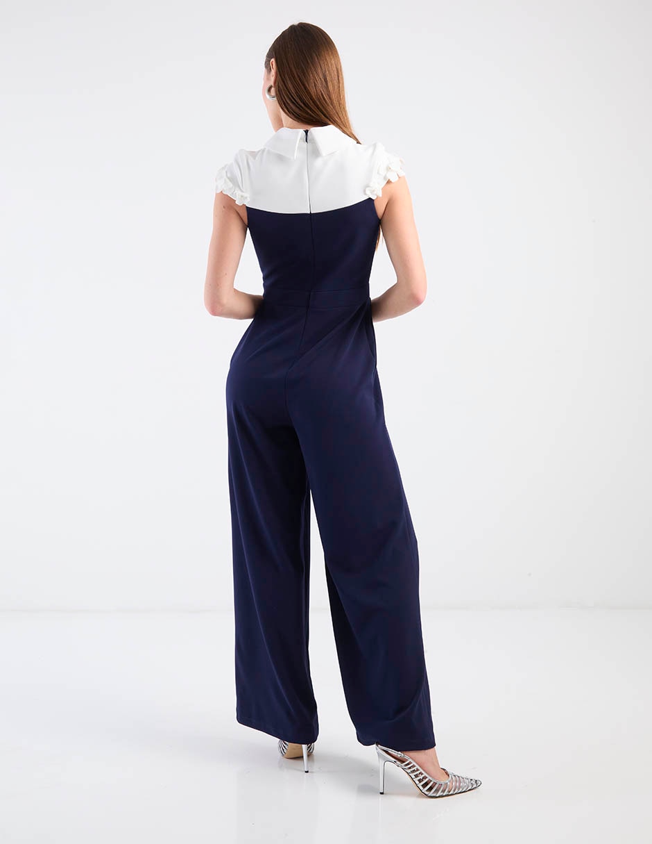 Jumpsuit rue de la paix formal estampado bloques de color para mujer