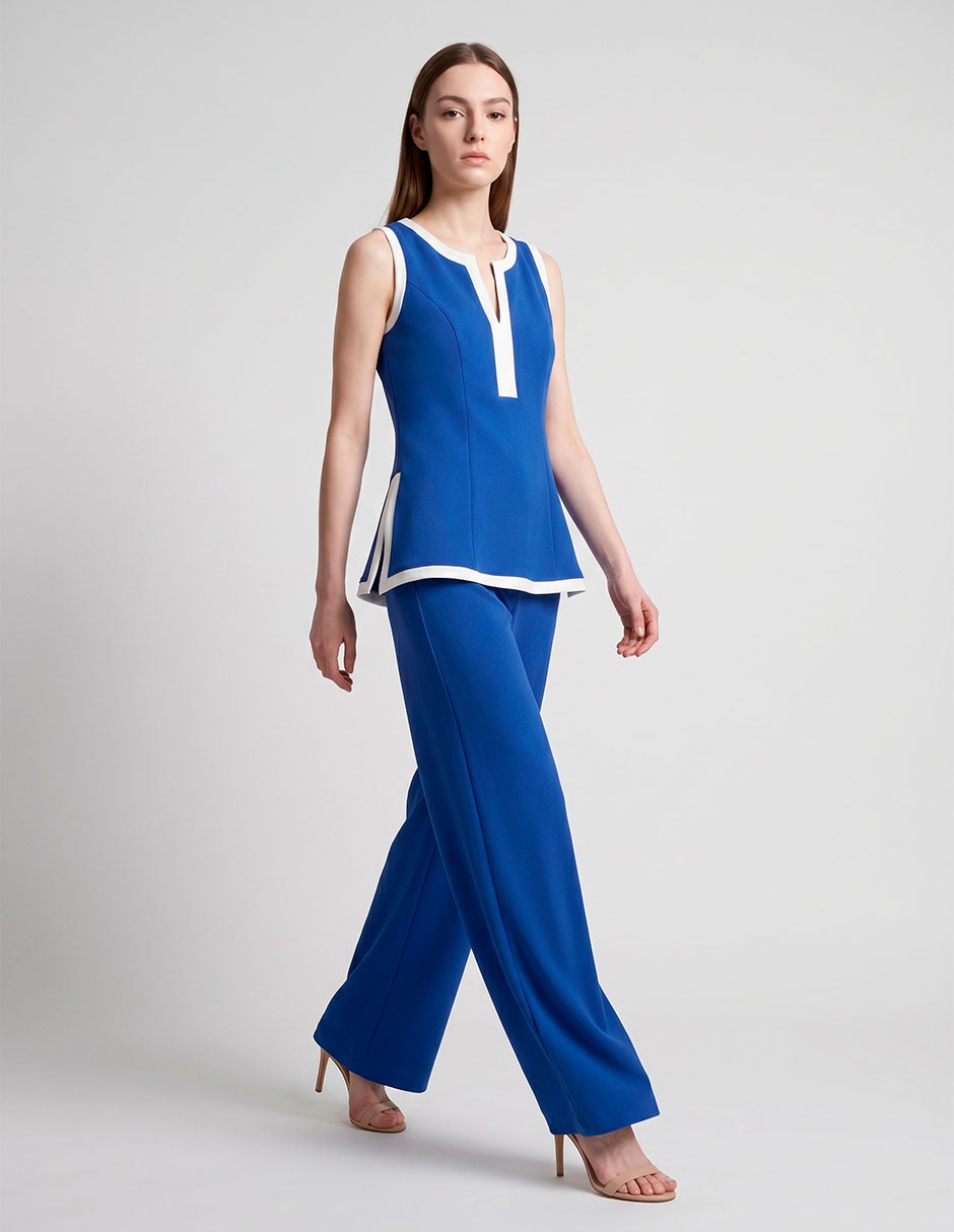 Jumpsuit De Poliéster Formal Estampado Liso Para Mujer