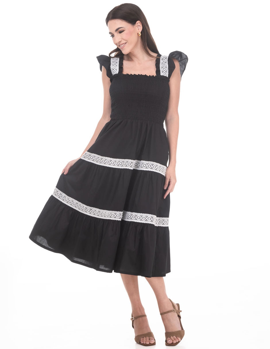 Vestido midi casual para mujer Vestido midi casual para mujer