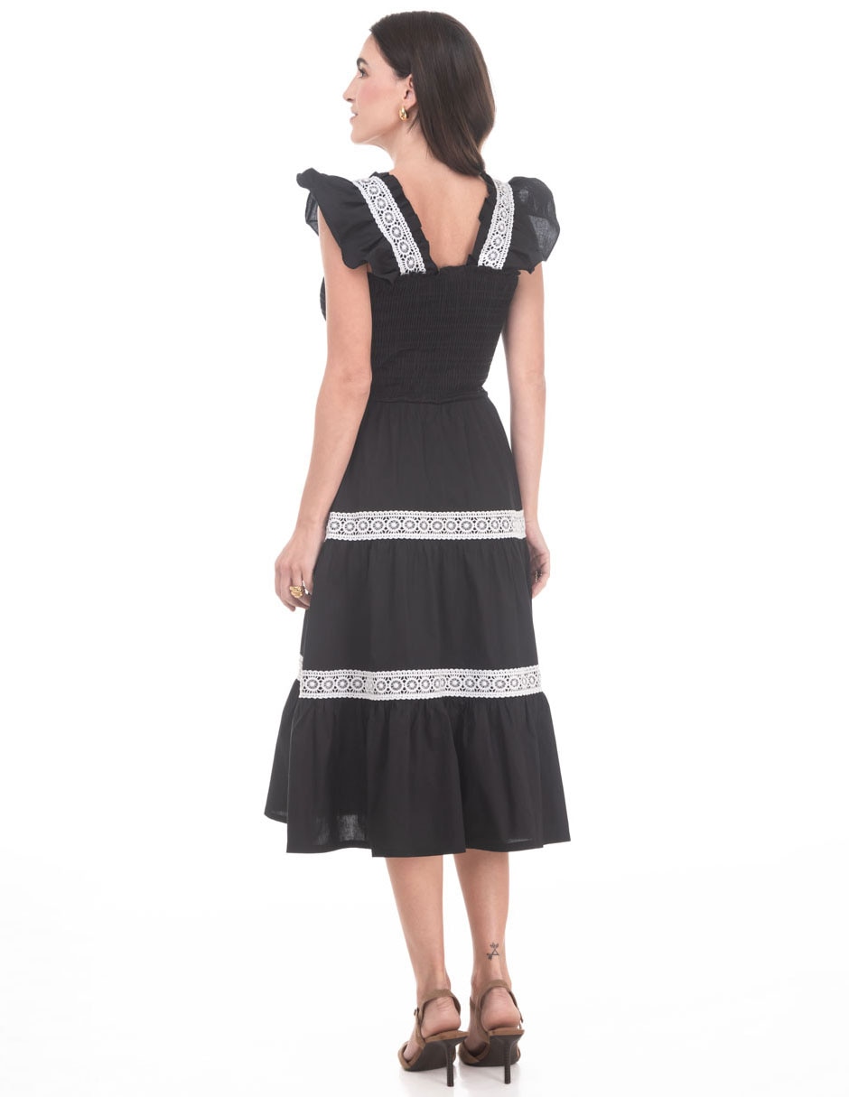 Vestido midi casual Sarah Bustani para mujer