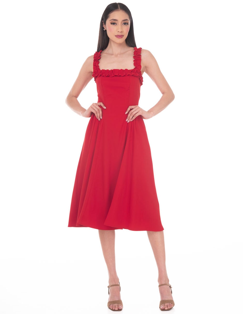 Vestido midi casual para mujer Vestido midi casual para mujer
