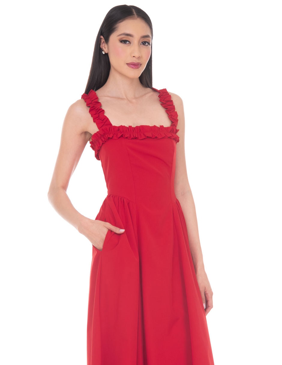 Vestido midi casual para mujer