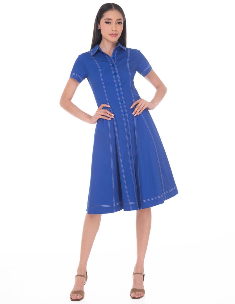 Vestido midi casual sarah bustani abril 'para mujer'