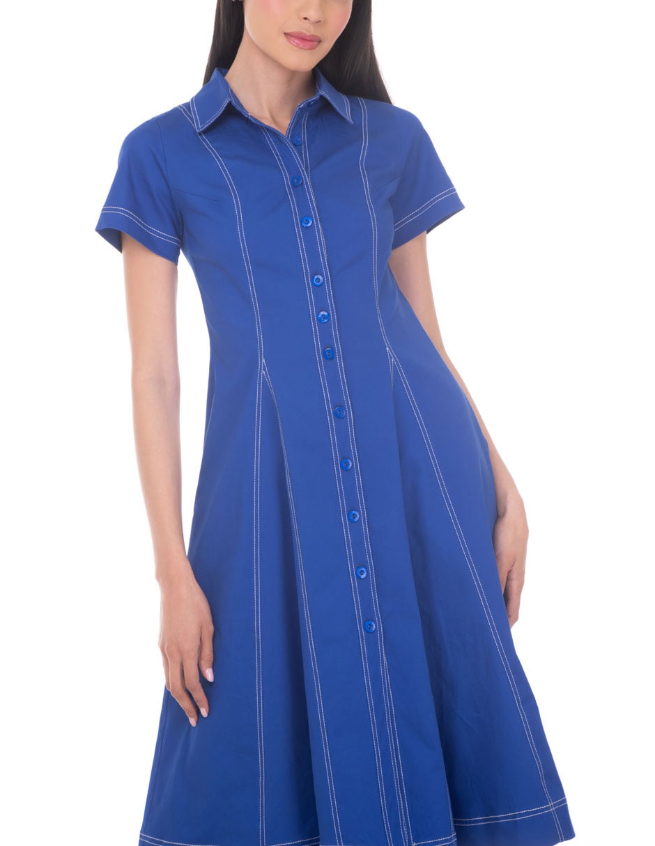 Vestido midi casual sarah bustani abril "para mujer" 4