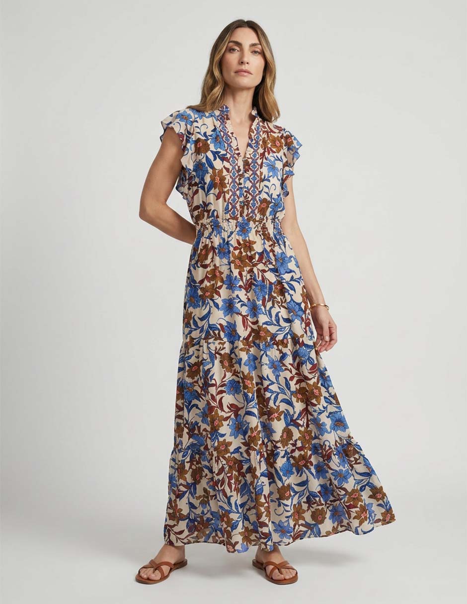 Vestido largo casual para mujer